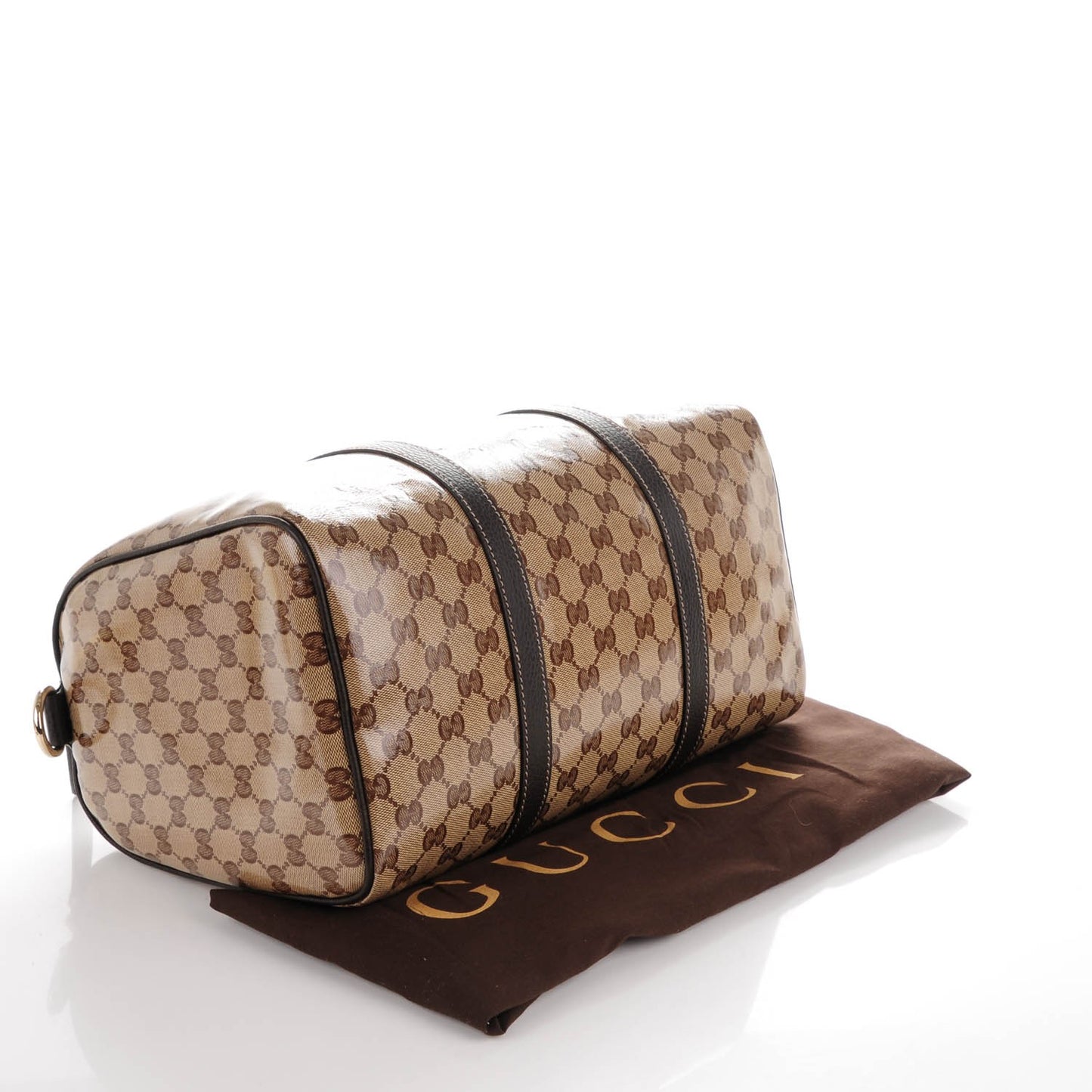Crystal Monogram Dollar Calfskin Medium Joy Boston Beige Ebony Testa di Moro