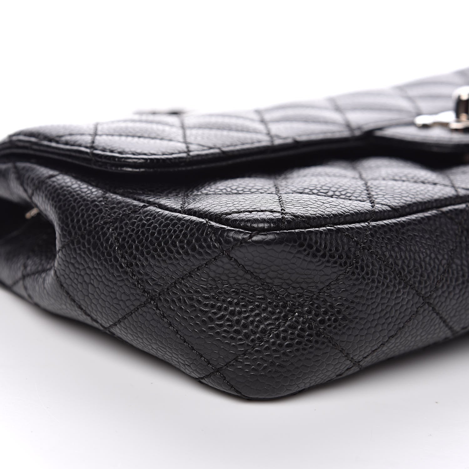 Chanel Caviar Quilted East West Flap Black 8 of 12
