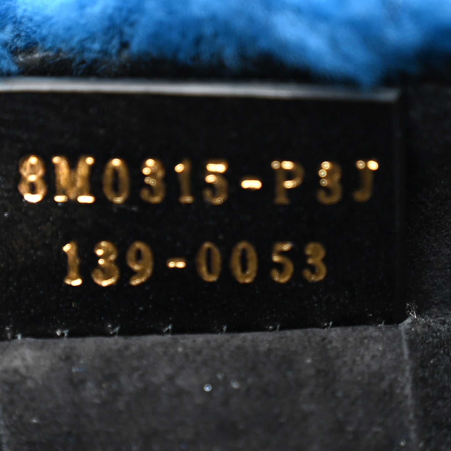 Shearling Nappa Mini Be Baguette Shoulder Bag Blue Black