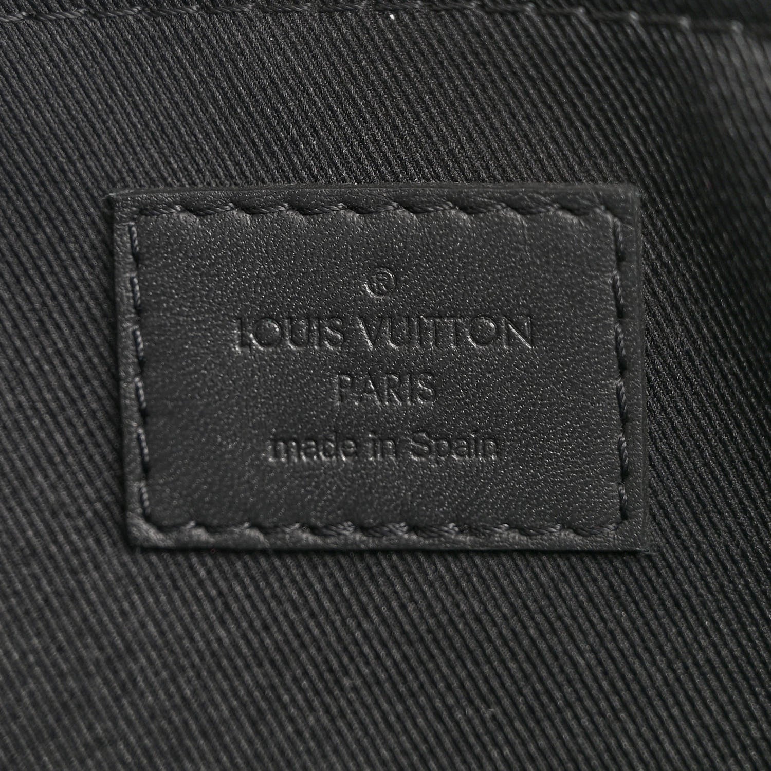 Louis Vuitton Calfskin Monogram Shadow Discovery Pochette Black 6 of 13