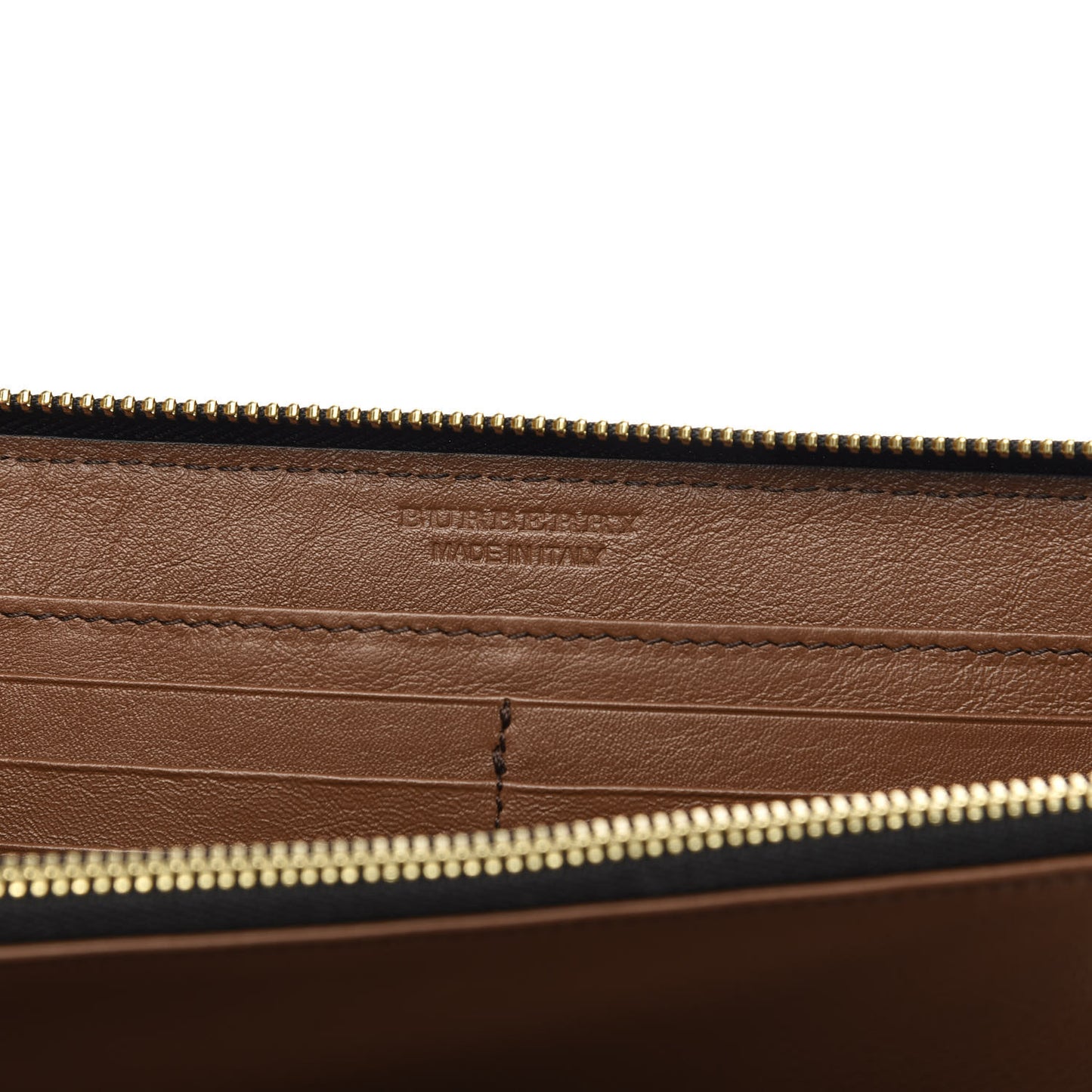 Signature Grain Calfskin Soft Renfrew Zip Around Wallet Tan