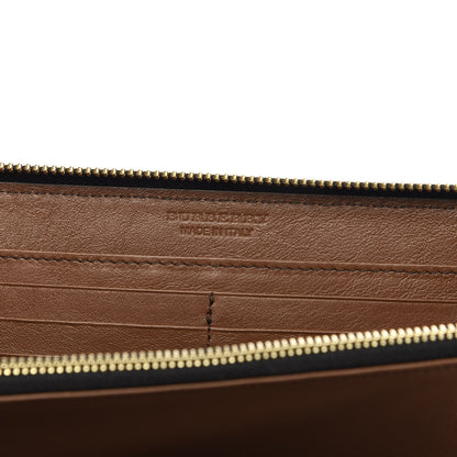Burberry Signature Grain Calfskin Soft Renfrew Zip Around Wallet Tan 7 of 7