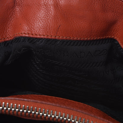 Prada Vitello Daino Shoulder Bag Arancio 7 of 17