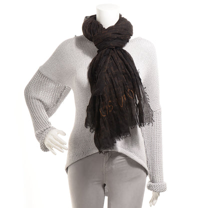 Louis Vuitton Cashmere Silk Etole Stole Damier Ebene 2 of 7