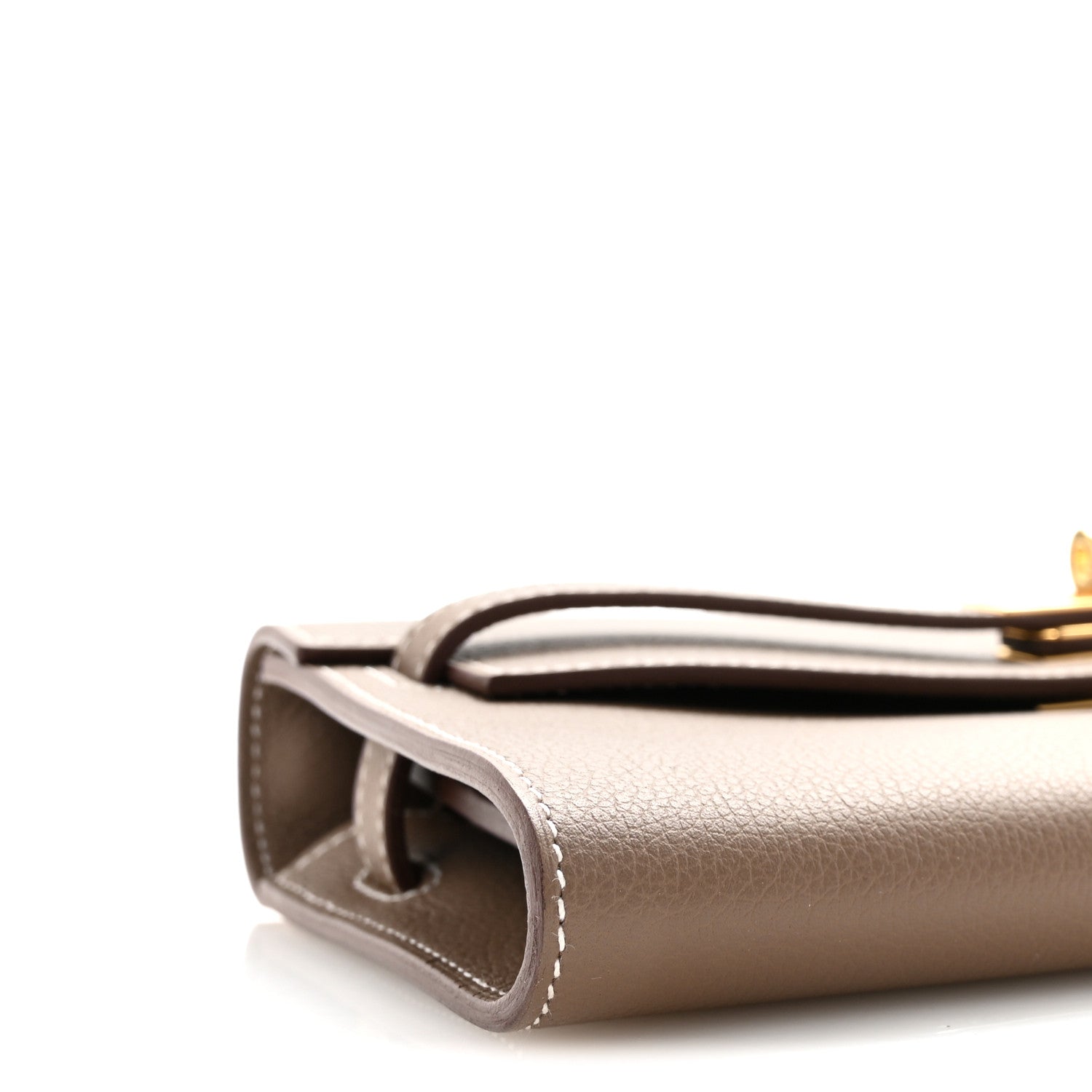 Hermes Evercolor Kelly Wallet To Go Etoupe 8 of 10