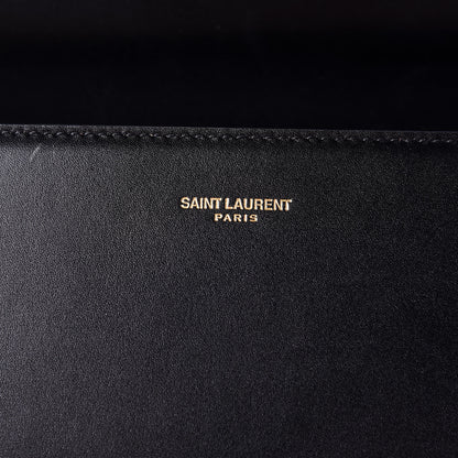 Saint Laurent Smooth Calfskin Medium Classic Monogram Cassandra Top Handle Black Rouge Legion 11 of 13