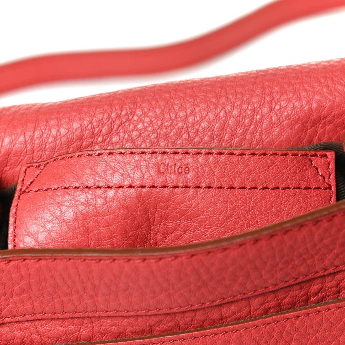 Calfskin Mini Marcie Round Crossbody Bag Brick