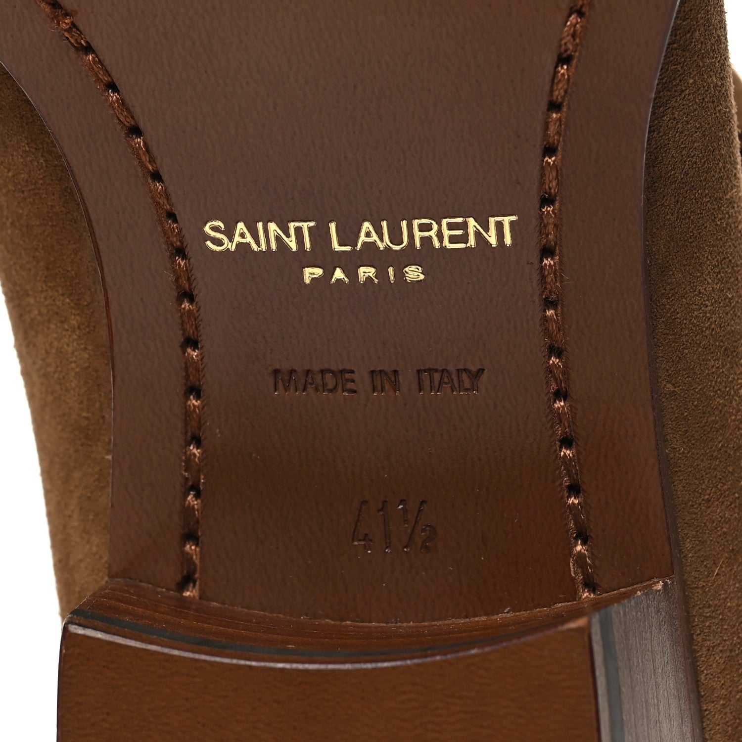Saint Laurent Suede Calfskin Mens Wyatt Chelsea Boots 41.5 Land 7 of 8