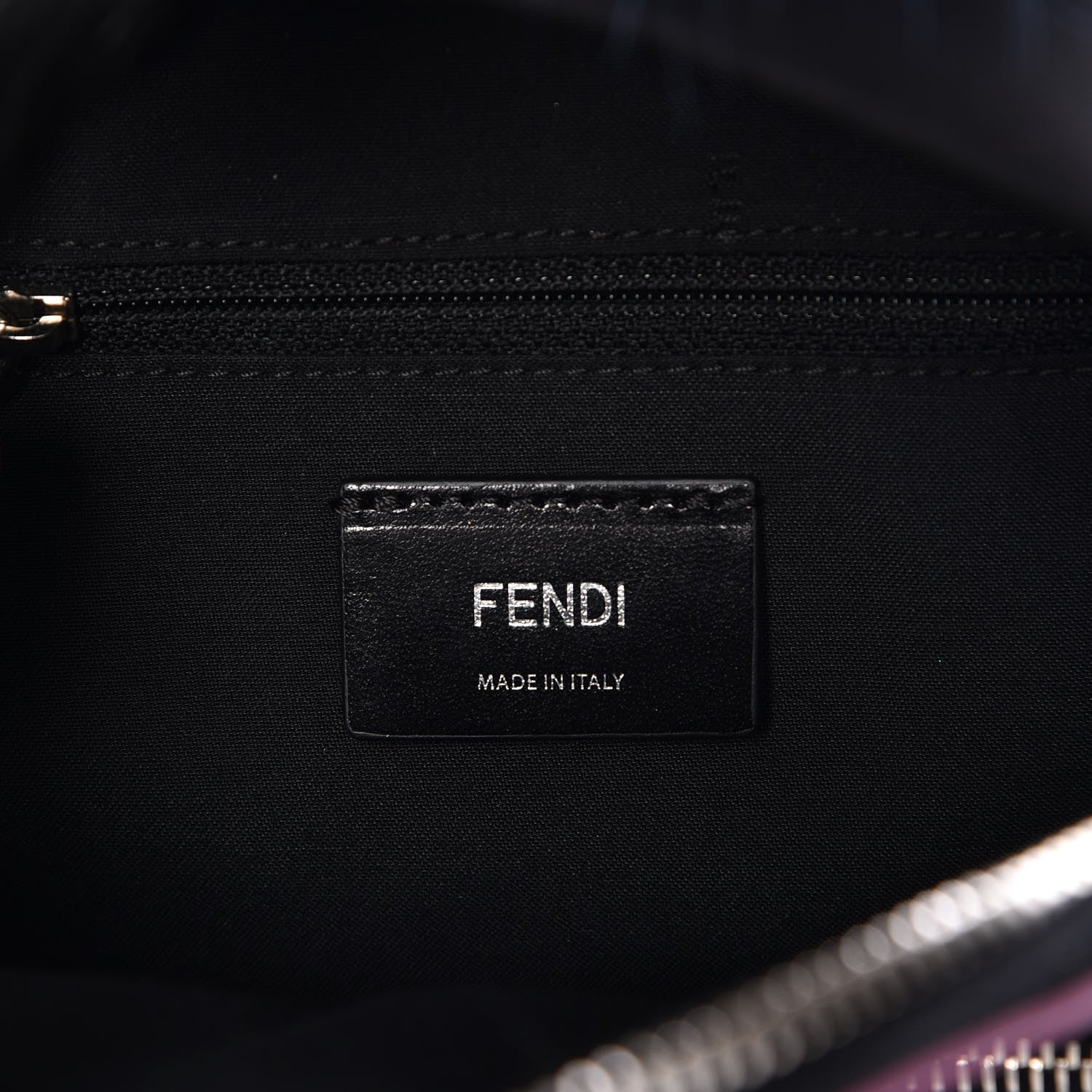 Fendi Nylon Vitello Fox Goat Fur Monster Eyes Mini Backpack Black Multicolor Sky 6 of 7