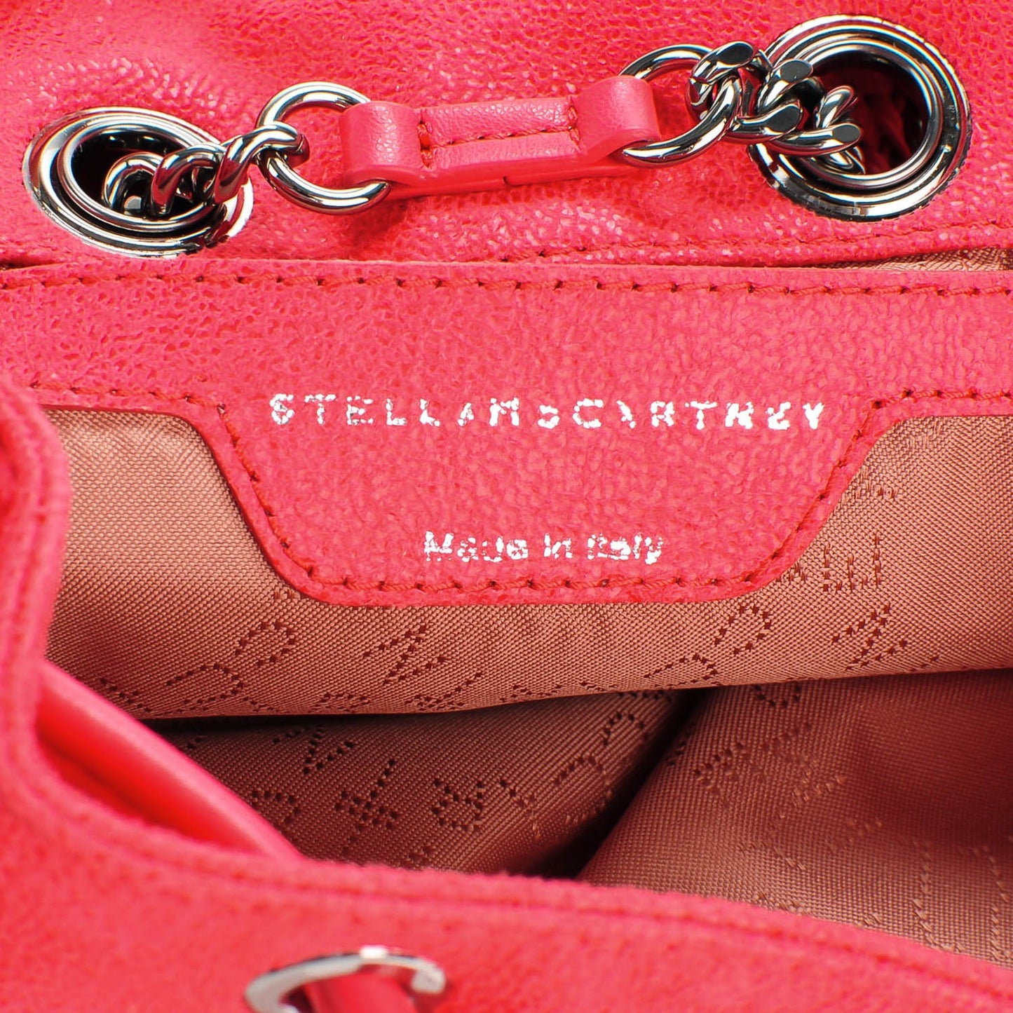Shaggy Deer Mini Falabella Backpack Pink Fluo