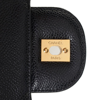 Chanel Caviar Jumbo Single Flap Black 9 of 10