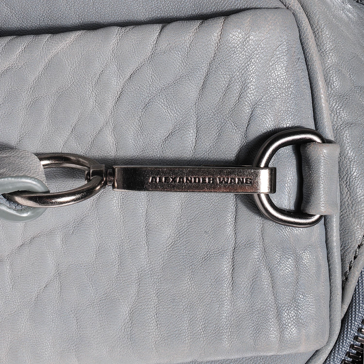 Alexander Wang Pebbled Leather Rockie Mercury with Black Nickel Hardware 6 of 7
