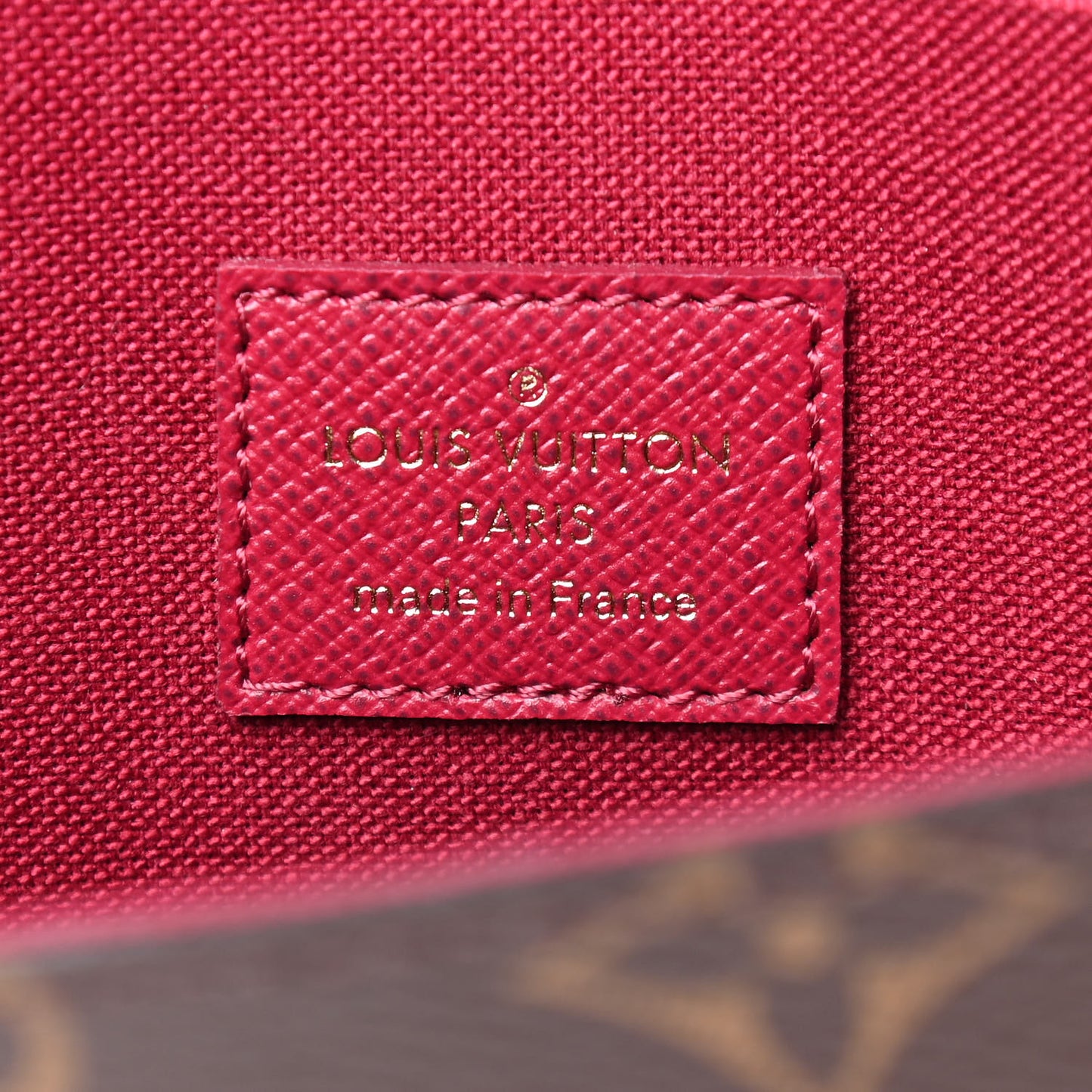Monogram Pochette Felicie Chain Wallet Fuchsia