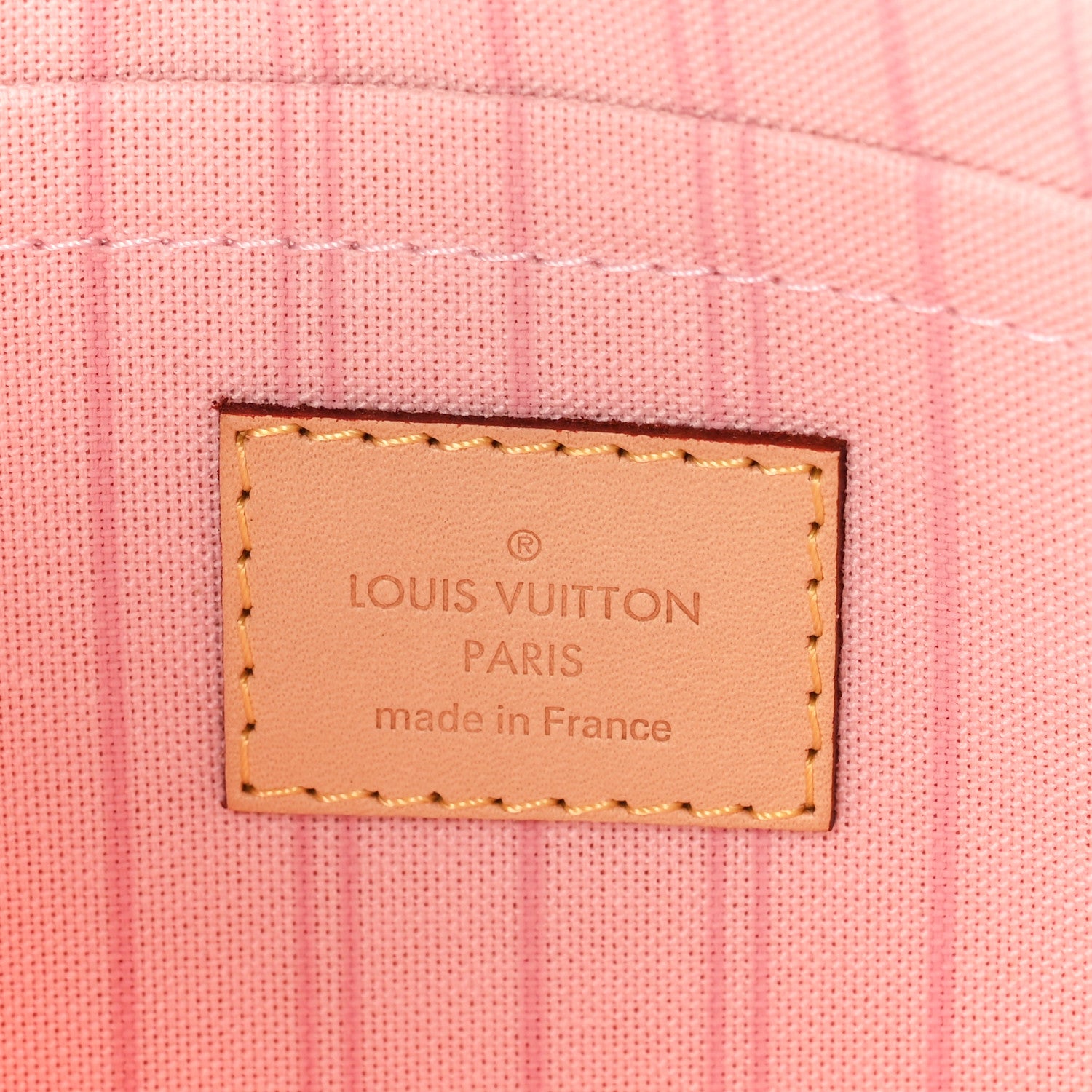 Louis Vuitton Damier Azur Neverfull MM GM Pochette Rose Ballerine 6 of 10
