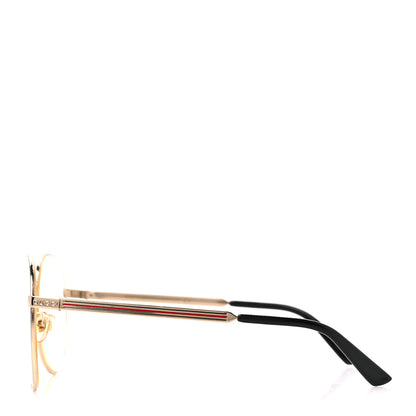 Gucci Aviator Eyeglasses GG0138S Gold Black 4 of 8