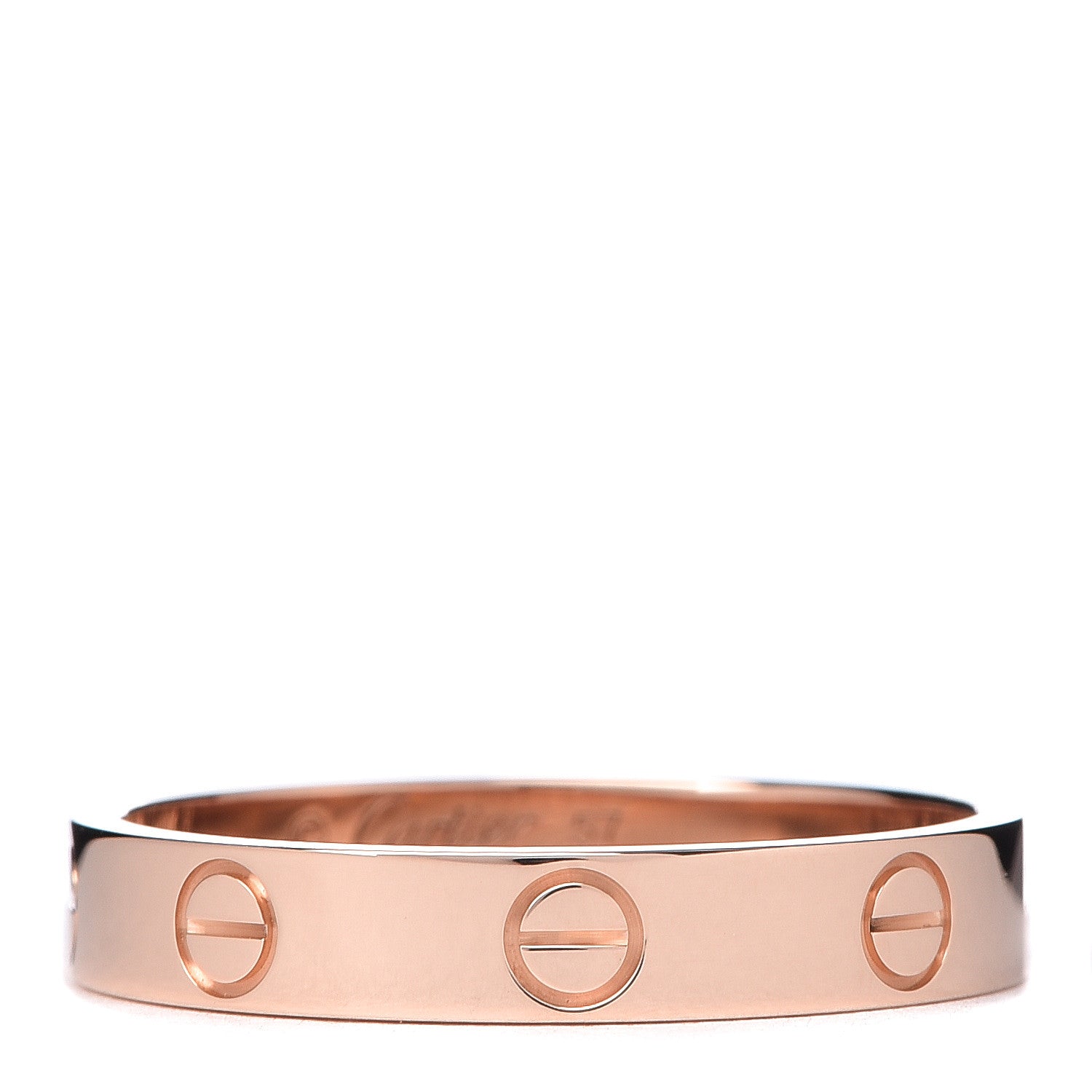 Cartier 18K Pink Gold 3.5mm LOVE Wedding Band Ring 57 8 1 of 5