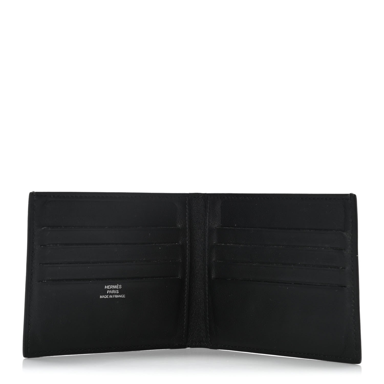 Hermes Swift Citizen Twill Compact Wallet Black 5 of 10