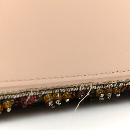 Christian Dior Calfskin Beaded Mini Lady Dior Beige Multicolor 7 of 12