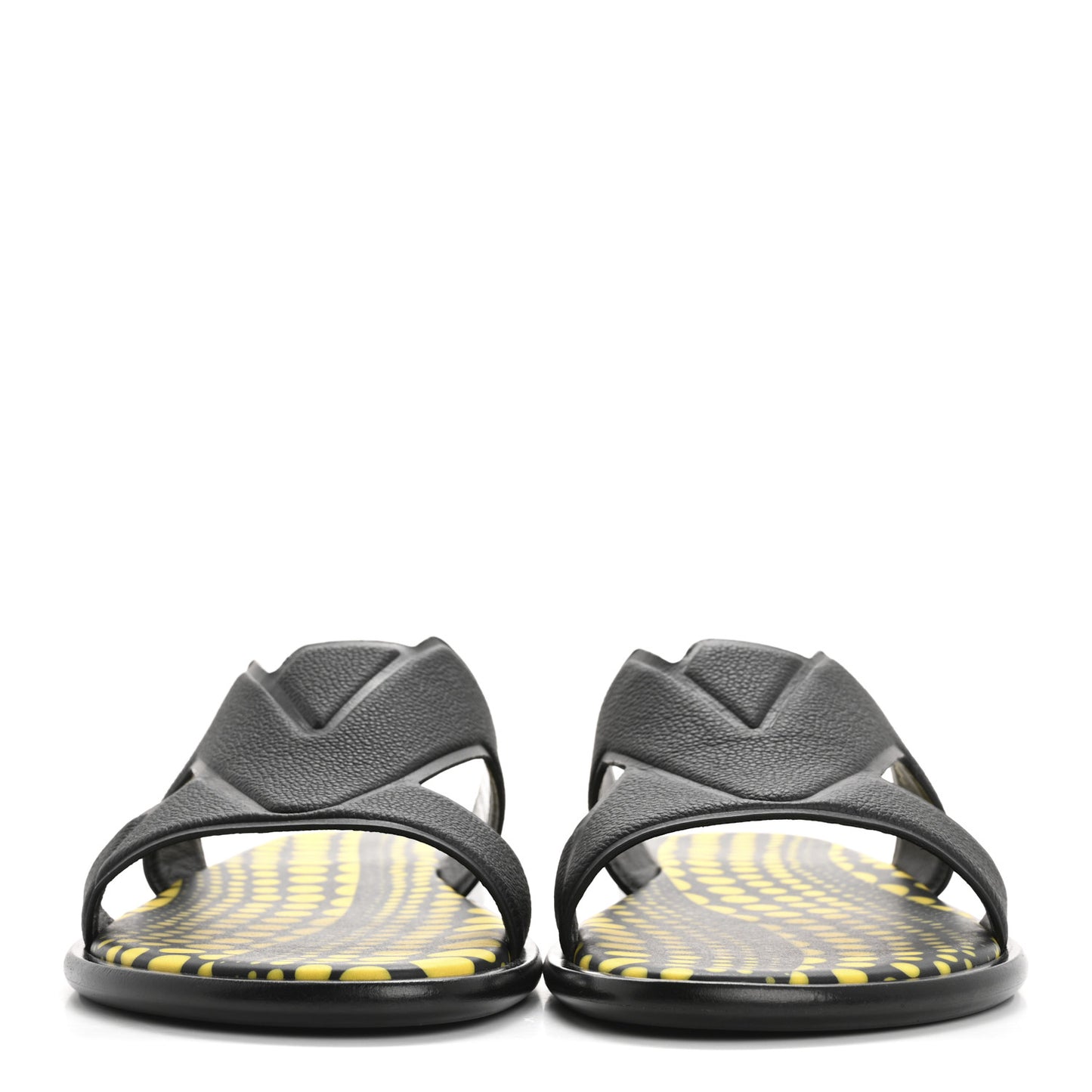 LV X YK Taurillon Monogram Mens Waterfront Mules 10 Argent