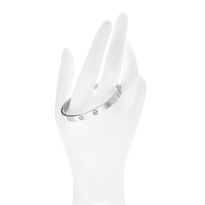 Cartier 18K White Gold LOVE Bracelet 16 2 of 5