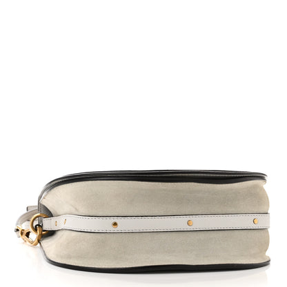 Chloe Calfskin Suede Medium Nile Bracelet Bag Cloudy Blue 4 of 9