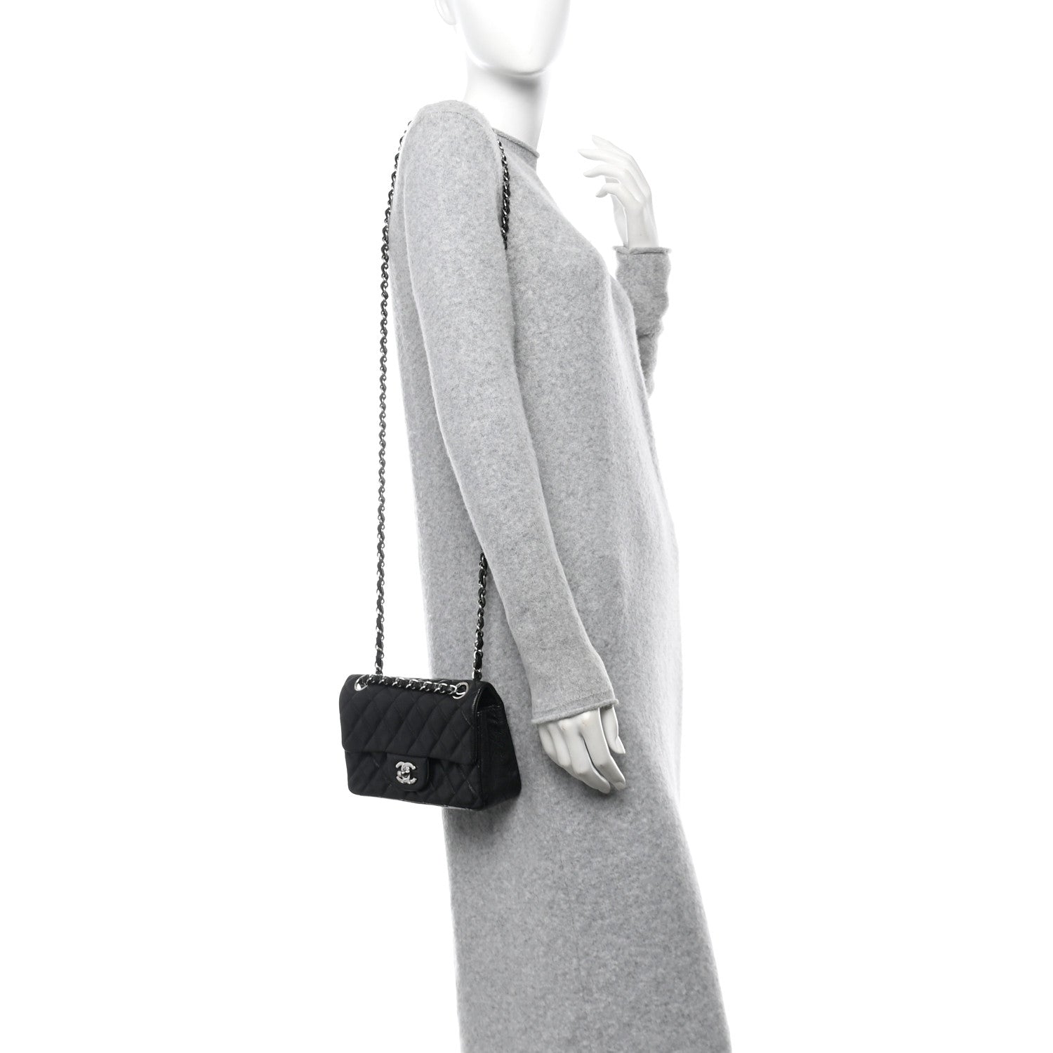 Chanel Caviar Quilted Mini Rectangular Flap Black 2 of 10