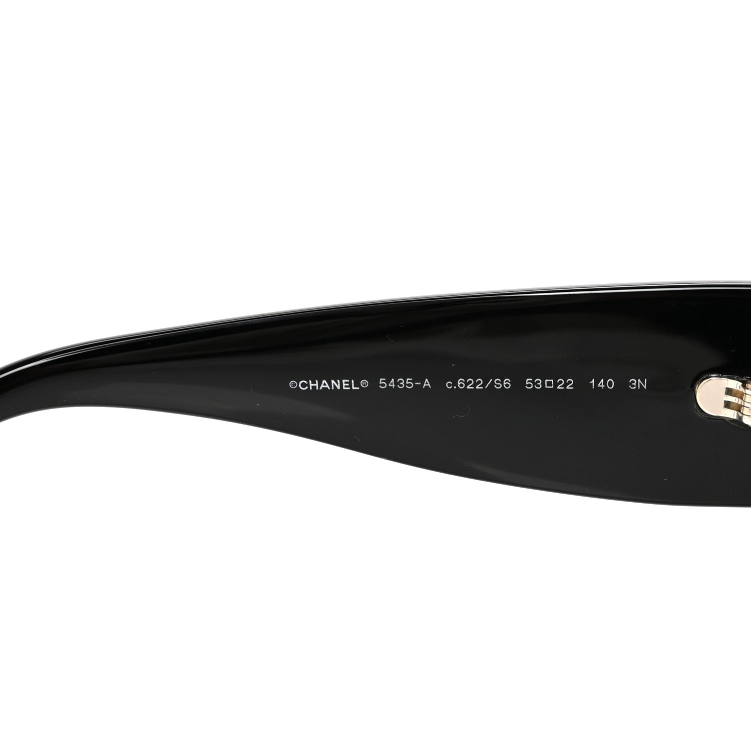 Chanel Acetate Rectangle Sunglasses 5435-A Black 12 of 16