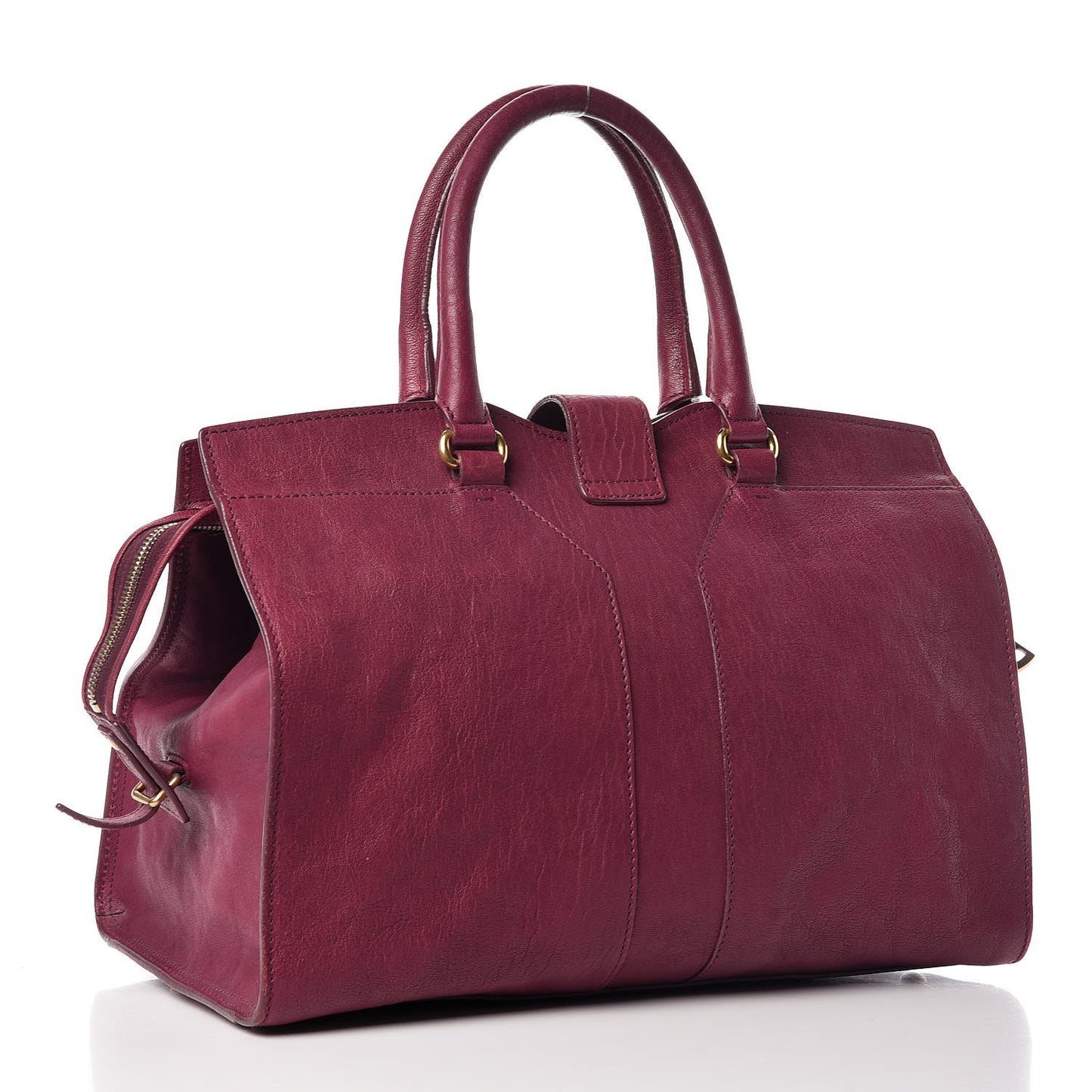 Sheepskin Medium Cabas ChYc Black Cherry