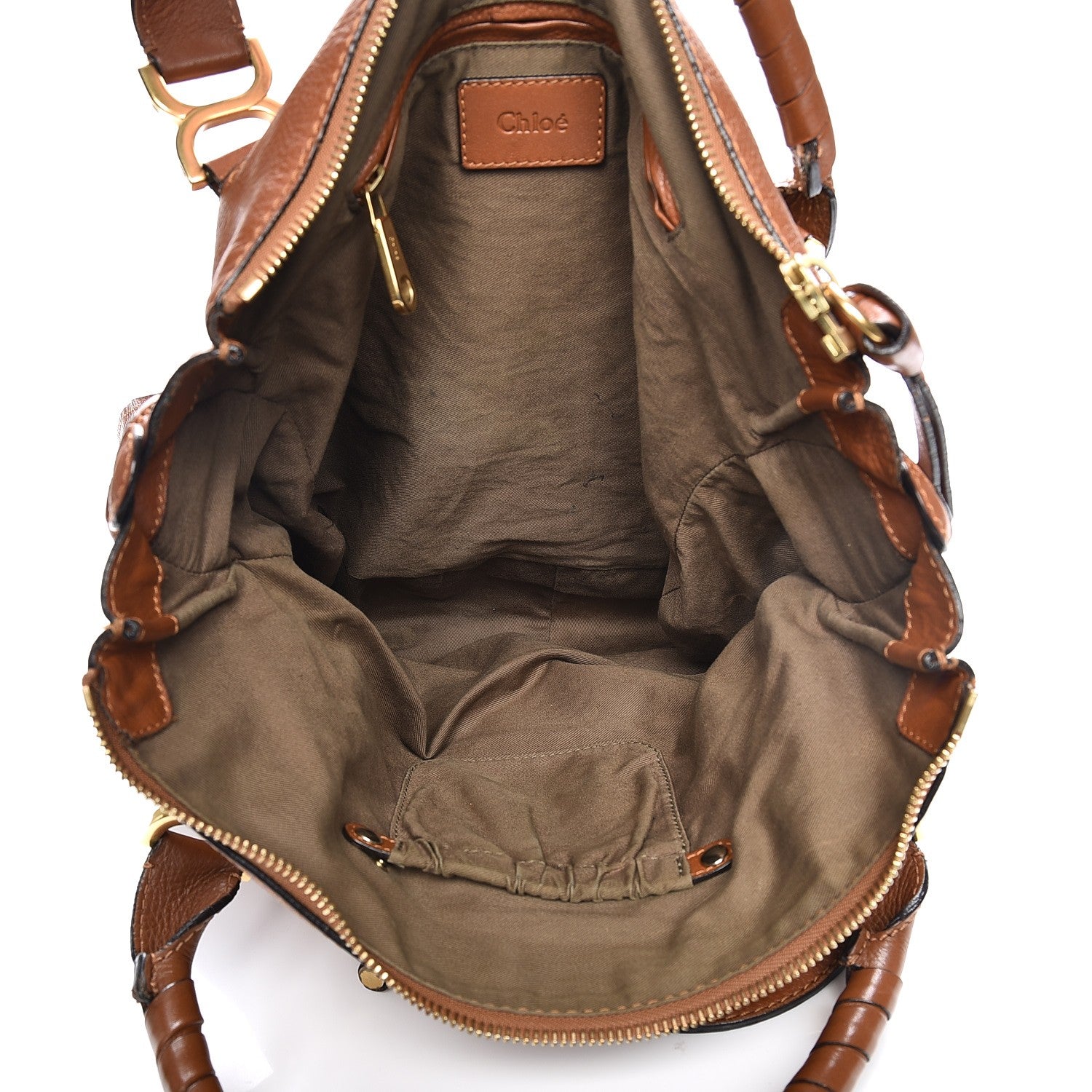 Chloe Calfskin Large Marcie Satchel Tan 5 of 25