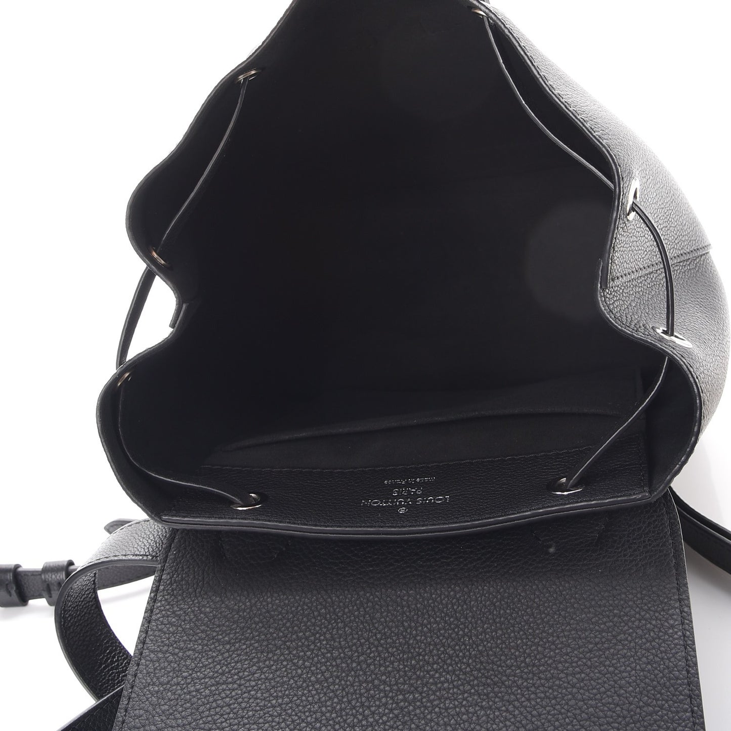 Calfskin Lockme Backpack Black