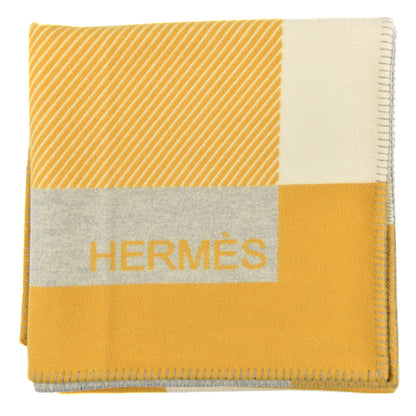 Hermes Wool Cashmere H Riviera Blanket Pollen 1 of 4