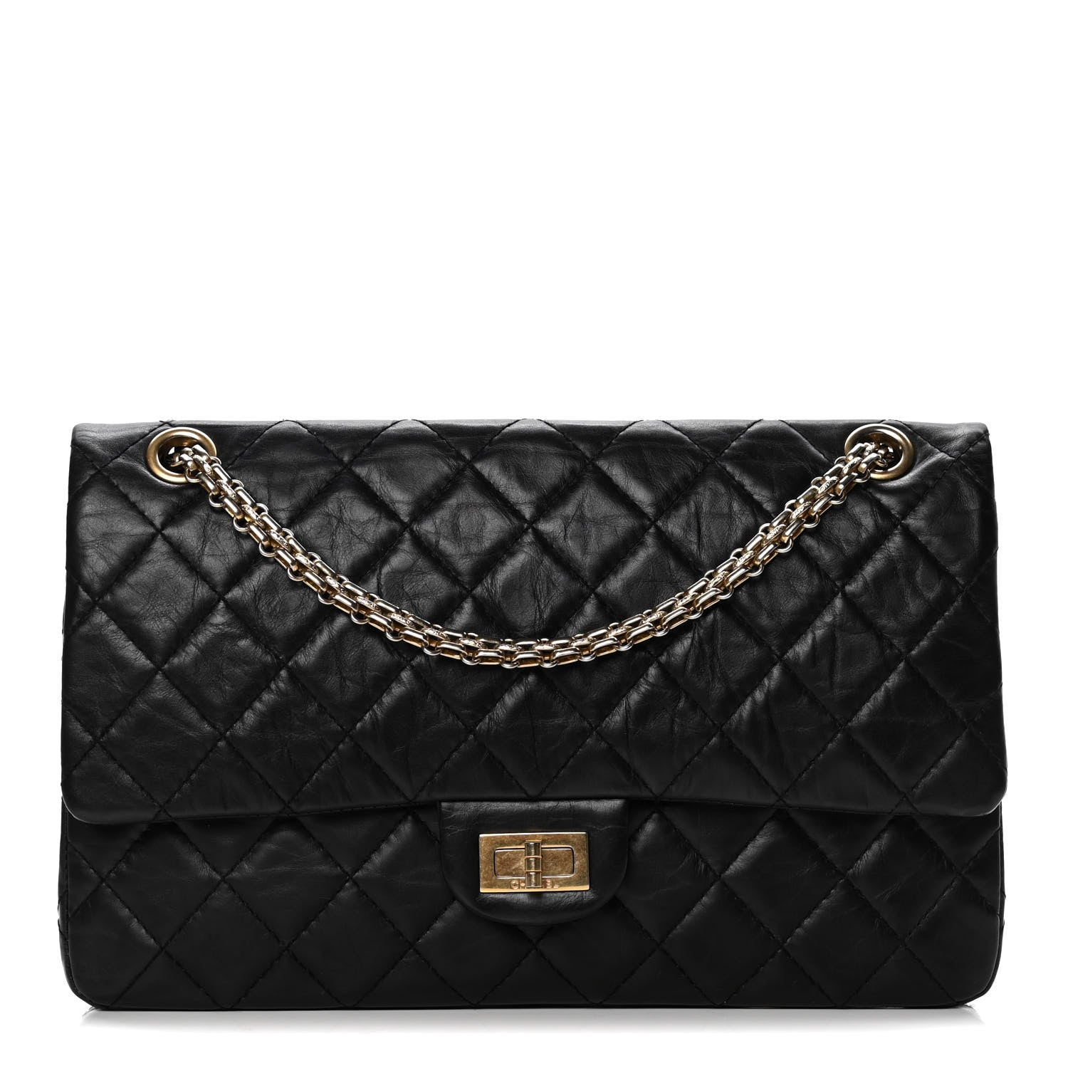 Chanel Aged Calfskin Quilted 2.55 Reissue 226 Flap Black 1 of 6