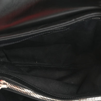 Saint Laurent Calfskin Y Quilted Monogram Medium Loulou Chain Satchel Black 7 of 16