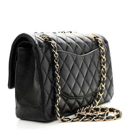 Chanel Lambskin Quilted Medium Double Flap Black 3 of 11