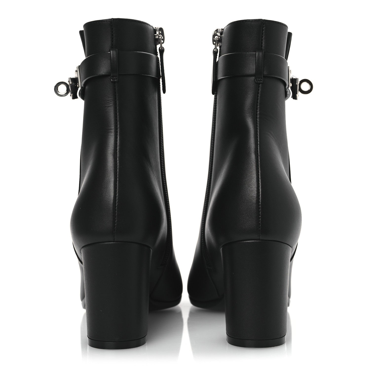 Hermes Calfskin Saint Germain Ankle Boots 36.5 Black 6 of 12