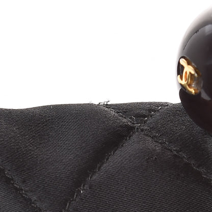 Chanel Satin Quilted Evening Clutch Black 11 of 12