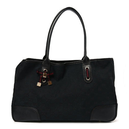 Gucci Monogram Medium Princy Tote Black 1 of 9