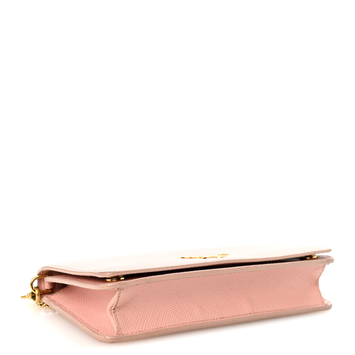 Prada Saffiano Lux Chain Wallet Orchidea 4 of 13