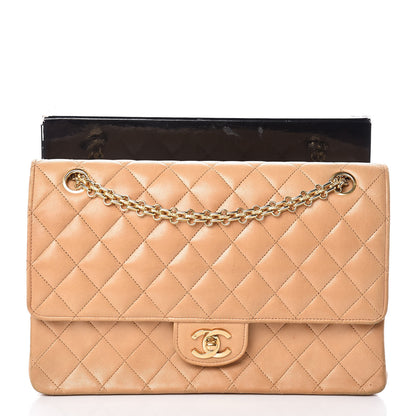 Chanel Lambskin Quilted Medium Bijoux Chain Double Flap Beige 28 of 28
