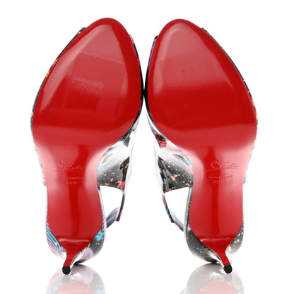 Christian Louboutin Patent Starlight Hot Chick Slingback Alta 120 Pumps 37.5 Multicolor 5 of 7