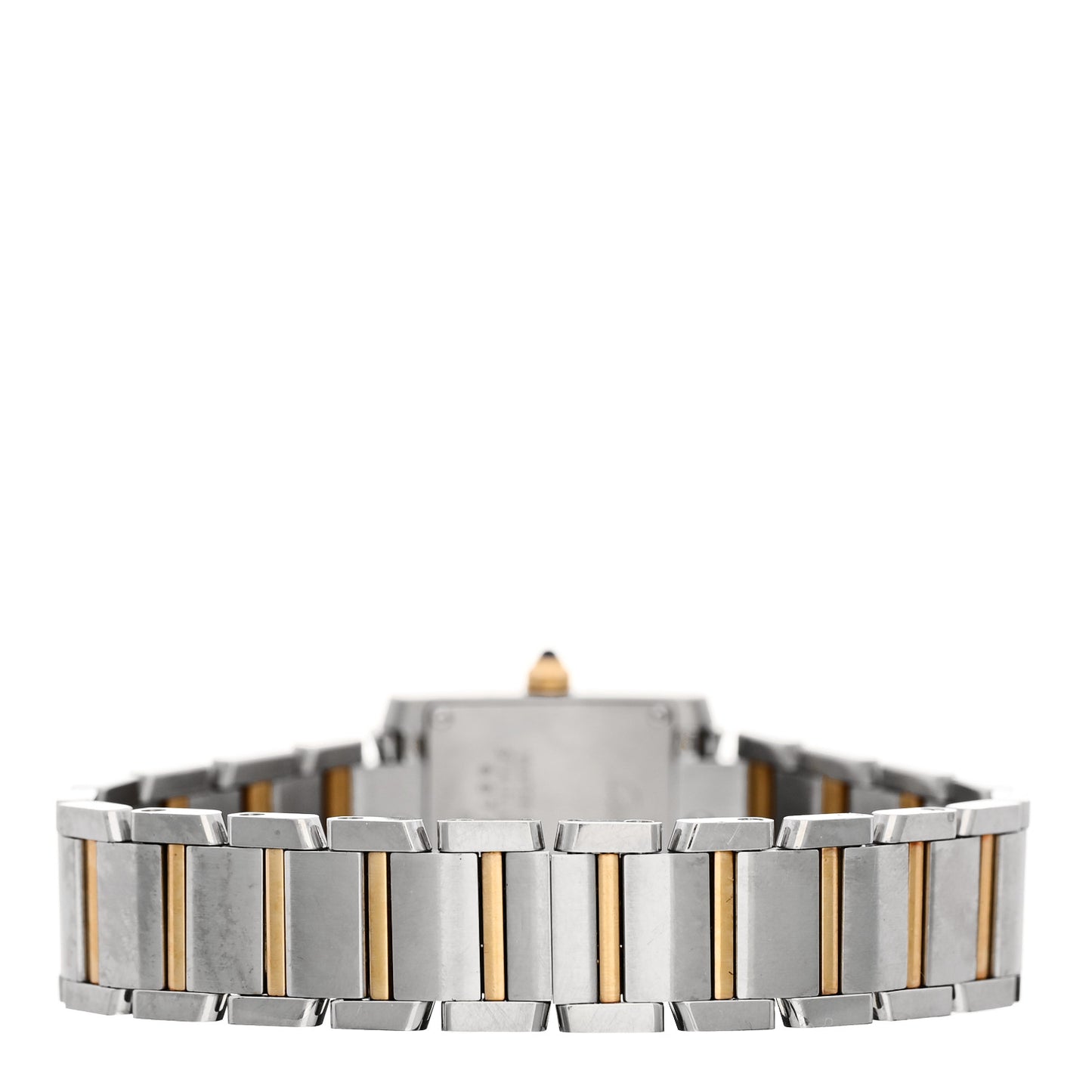 Stainless Steel 18K Yellow Gold 20mm Tank Francaise Quartz Watch