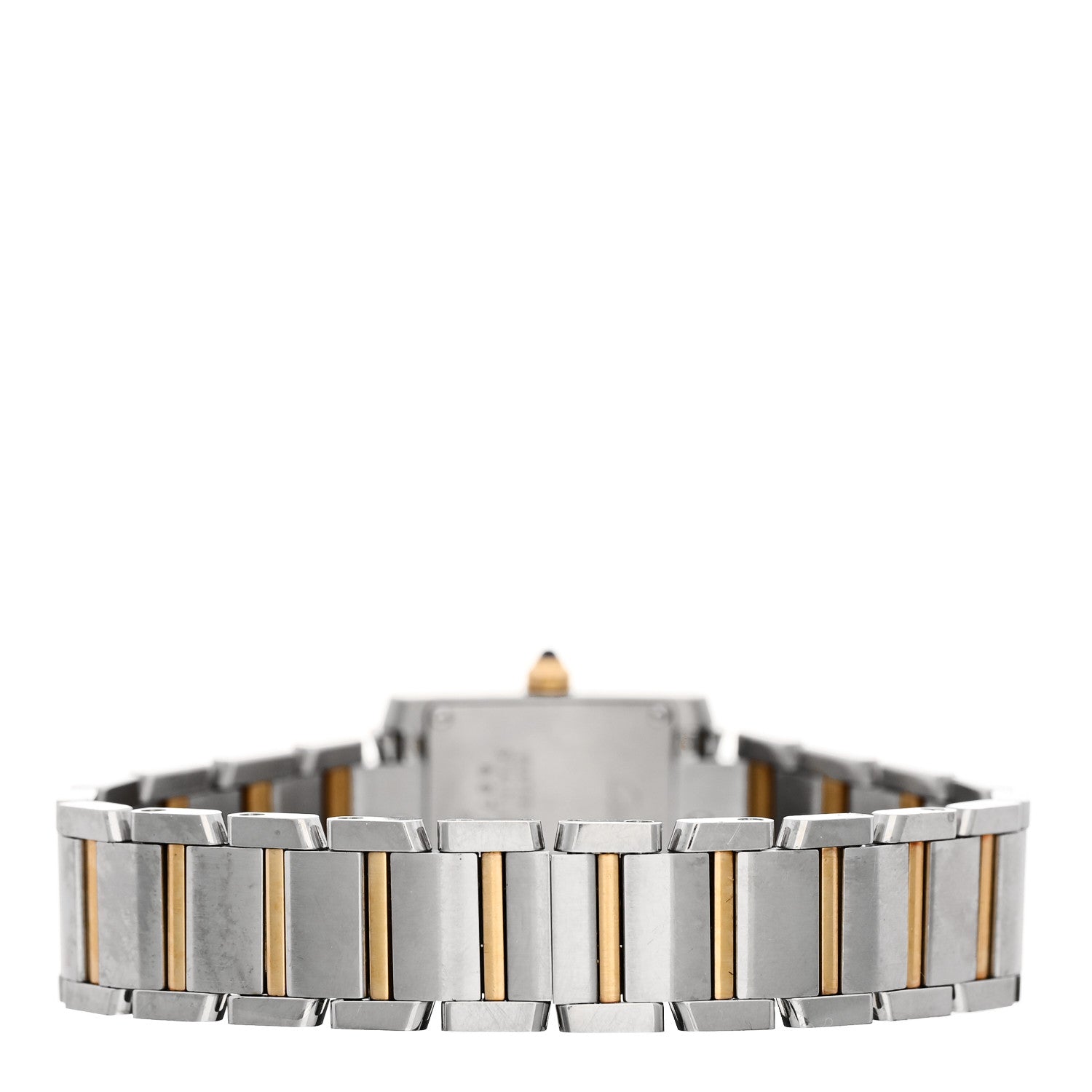 Cartier Stainless Steel 18K Yellow Gold 20mm Tank Francaise Quartz Watch 3 of 4