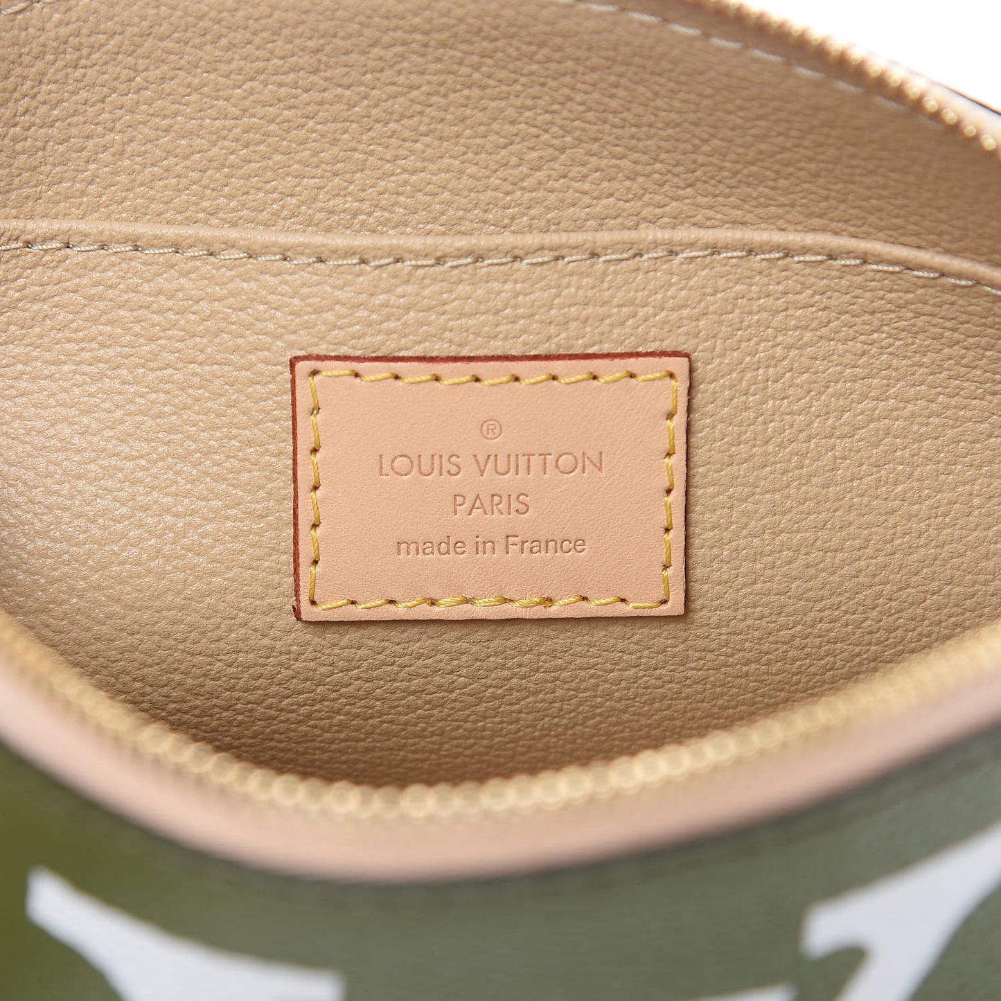 Monogram Giant Cosmetic Pouch Kaki