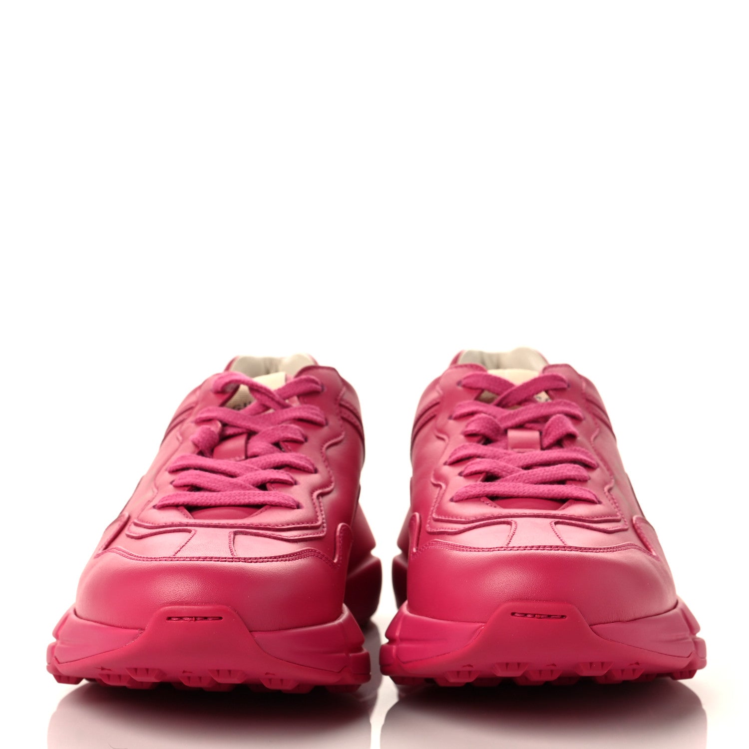 Gucci Calfskin Logo Womens Rhyton Sneakers 39 Box Pink 2 of 8
