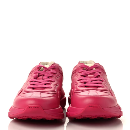 Gucci Calfskin Logo Womens Rhyton Sneakers 39 Box Pink 2 of 8