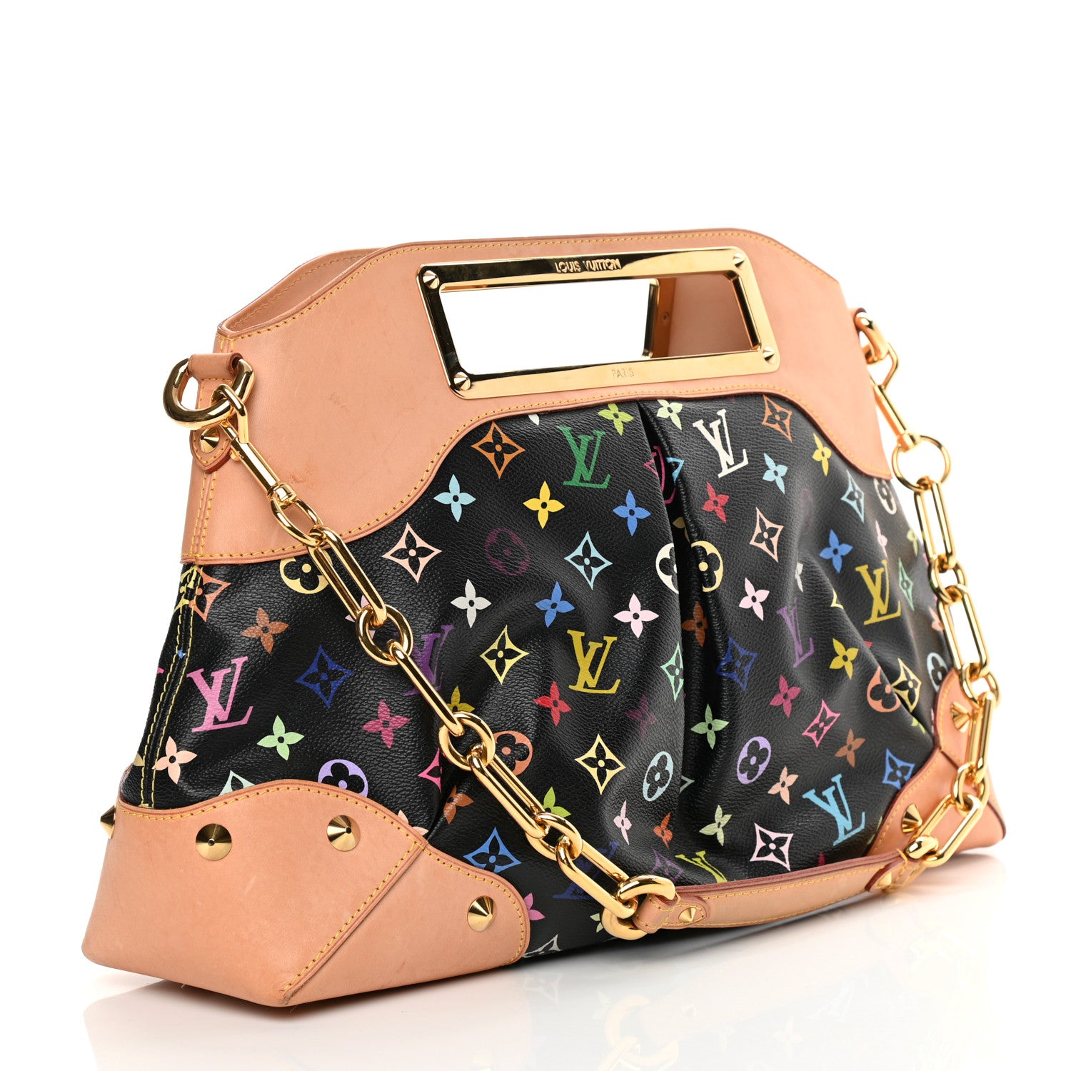 Louis Vuitton Monogram Multicolor Judy GM Black 3 of 17