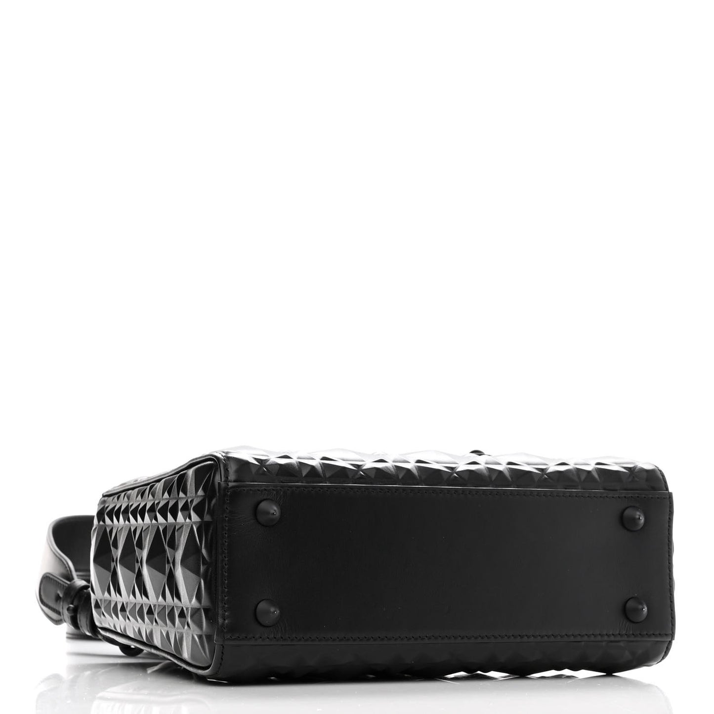 Calfskin Cannage Diamond Small My ABCDior Lady Dior Black