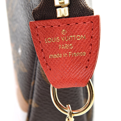 Louis Vuitton Monogram 2018 Christmas Animation Mini Cats Pochette Accessories 6 of 8