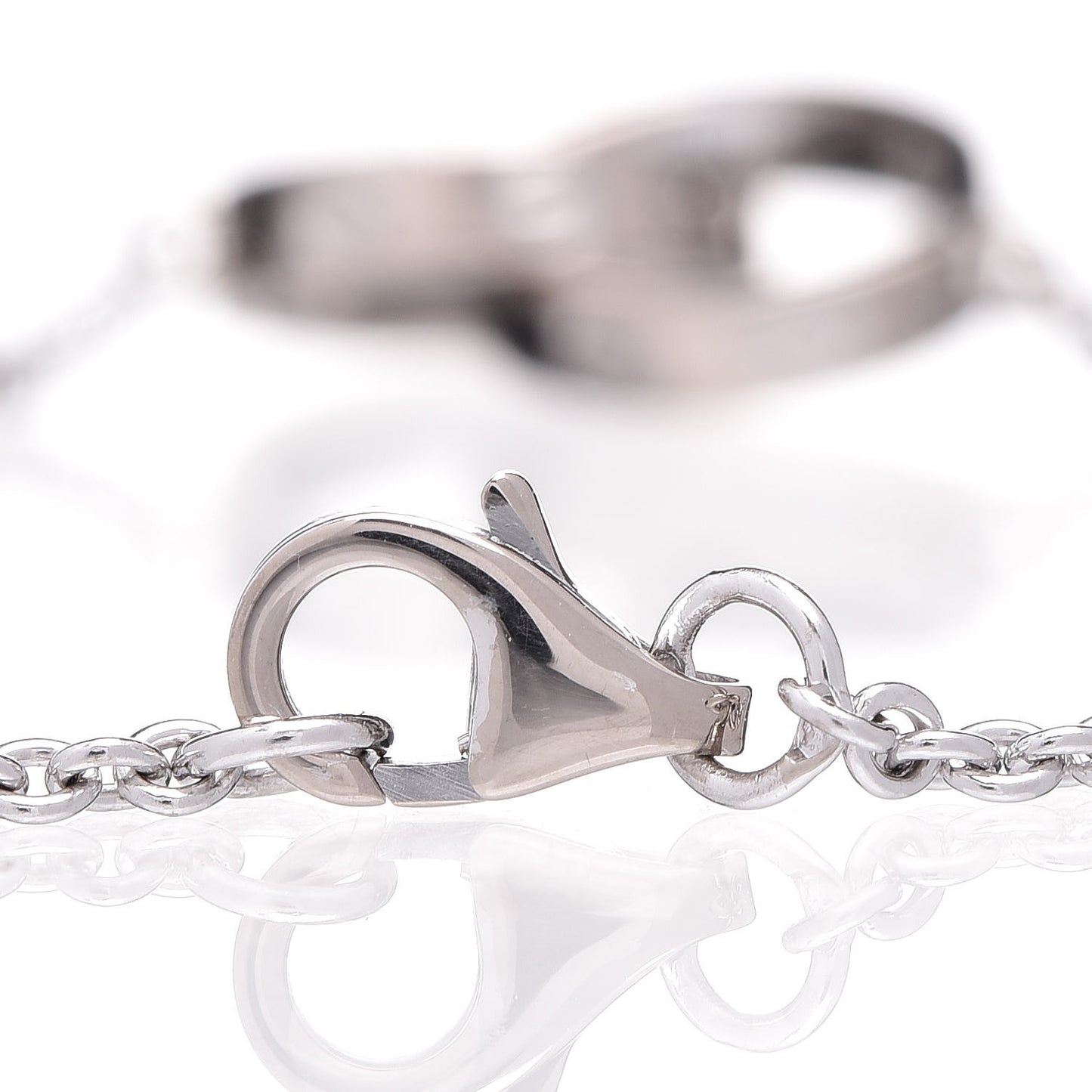 18K White Gold Interlocking LOVE Bracelet