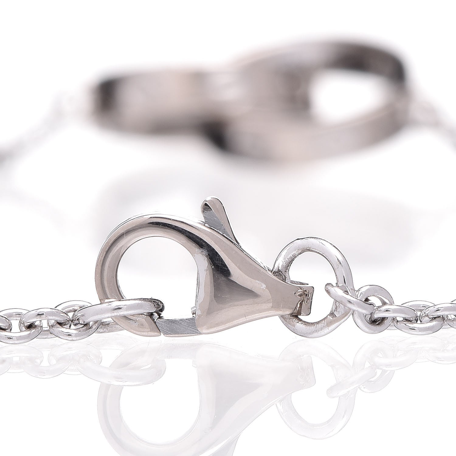 Cartier 18K White Gold Interlocking LOVE Bracelet 8 of 8